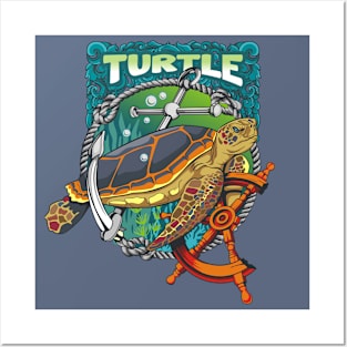 turtle Posters and Art